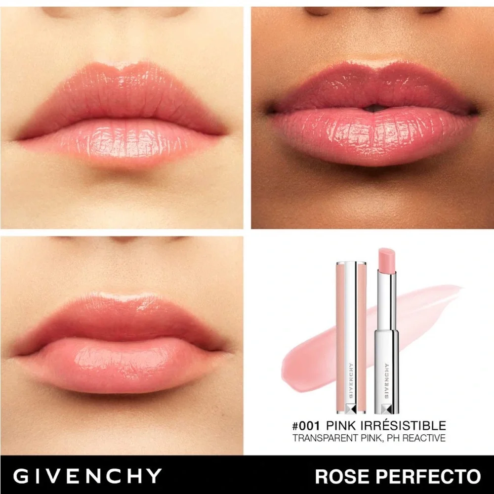 Givenchy Le Rose Perfecto Beautifying Lip Balm Mini Trial Size NWOB